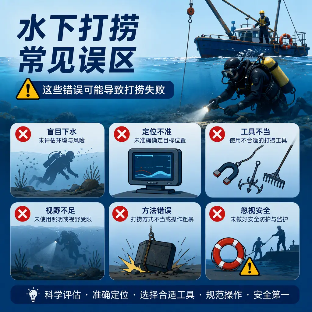 深耕水下打捞，兼顾民用失物与工程潜水作业成武